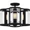 Quoizel Semi-Flush Mount Semi Flush 4 Lights Matte Black QSF6193MBK - alternate 1